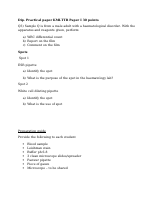 Dip. haem.Practical paper KMLTTB Paper I.doc
